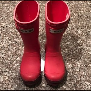 Girls hunter boots size 10G